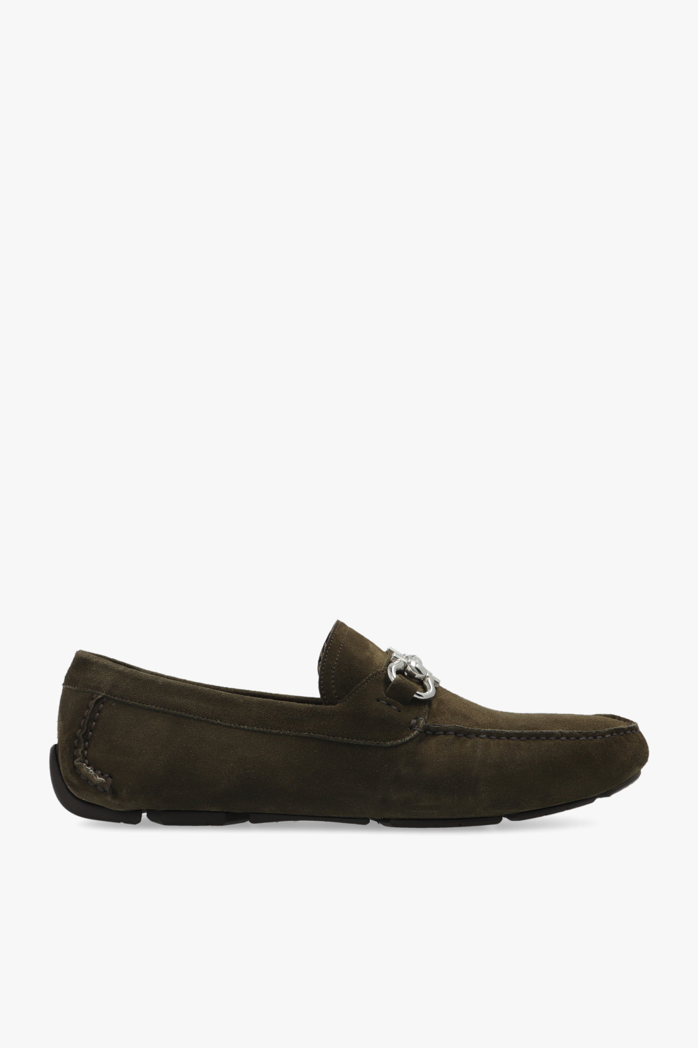 Ferragamo fiore discount suede slippers men